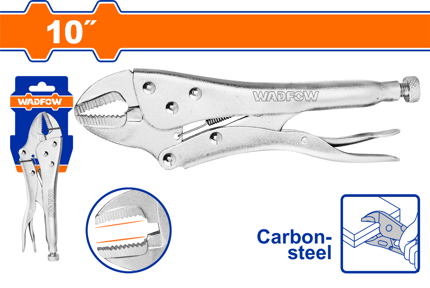 Wadfow Straight jaw plier 10" WLP2C10