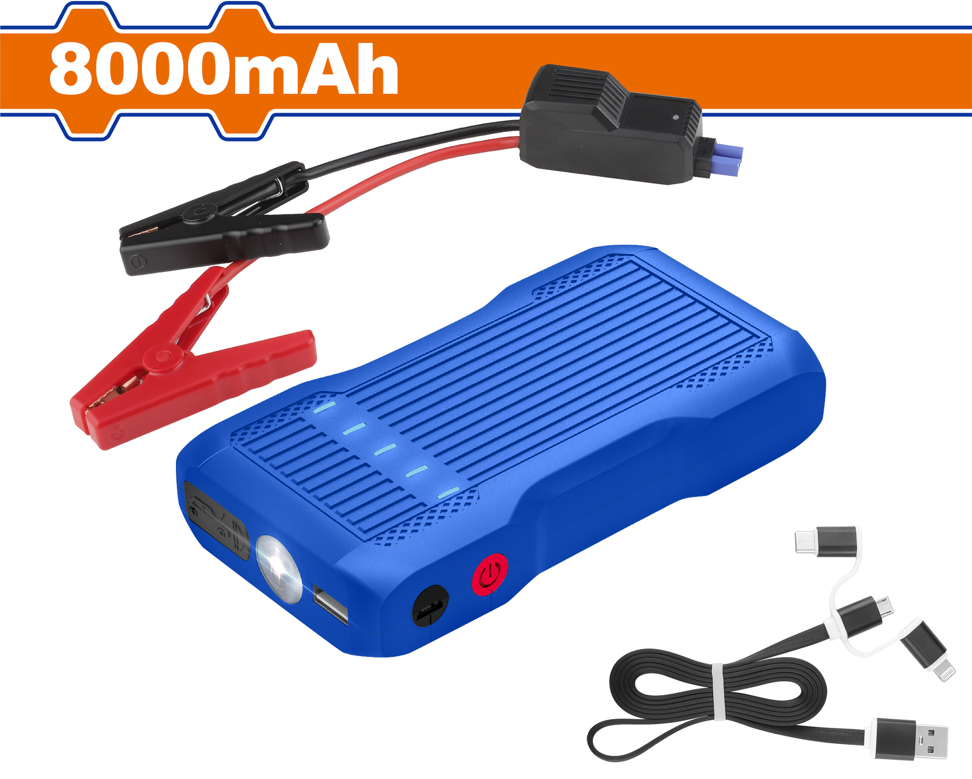 Wadfow Lithium-Ion jump starter 8000mAh – Northern Bolt & Tool