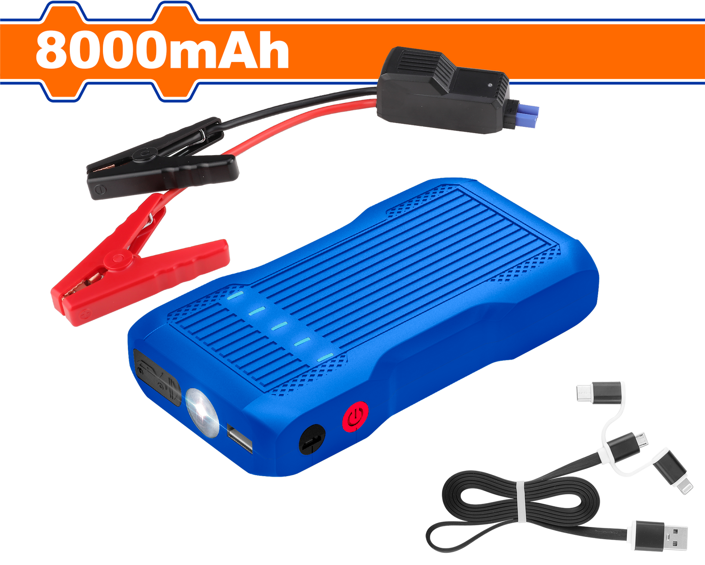 Wadfow Lithium-Ion jump starter 8000mAh WLY1508