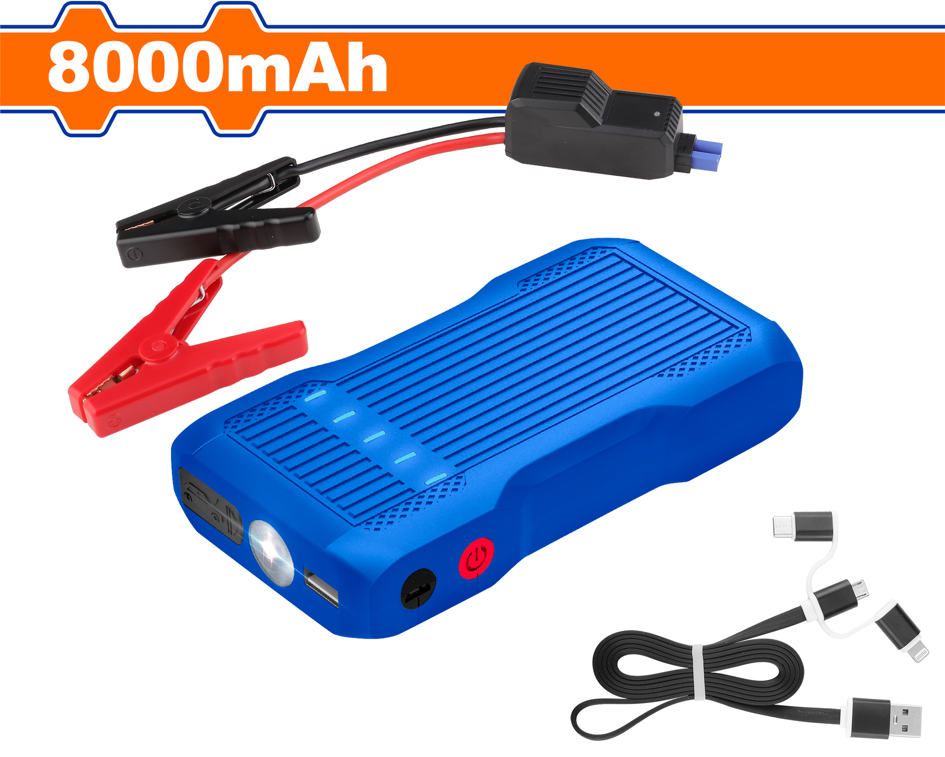 Wadfow Lithium-Ion jump starter 8000mAh WLY1508