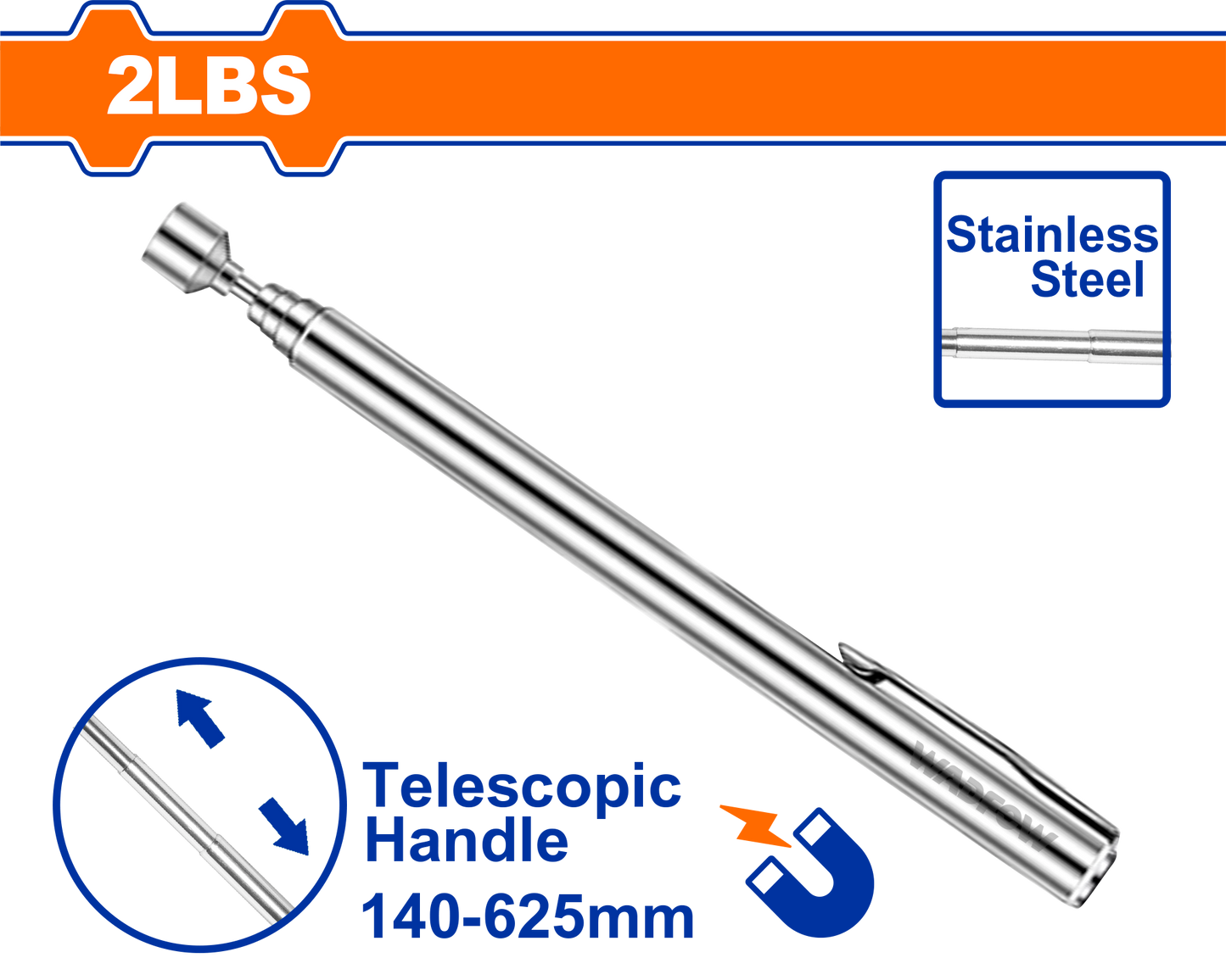 Wadfow Magnetic telescopic pick up tool WME1602