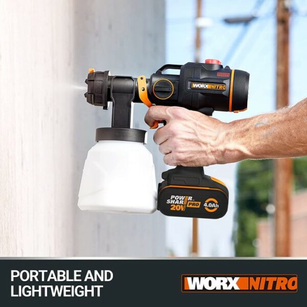 WORX NITRO Paint Sprayer Cordless Brushless Motor 20V | Tool Only