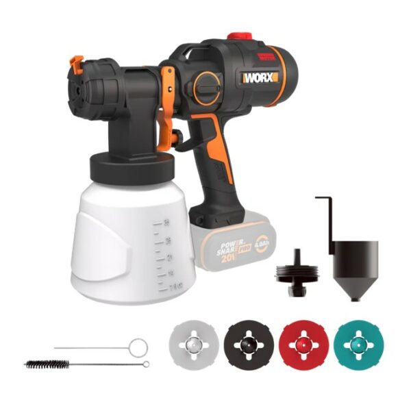 WORX NITRO Paint Sprayer Cordless Brushless Motor 20V | Tool Only
