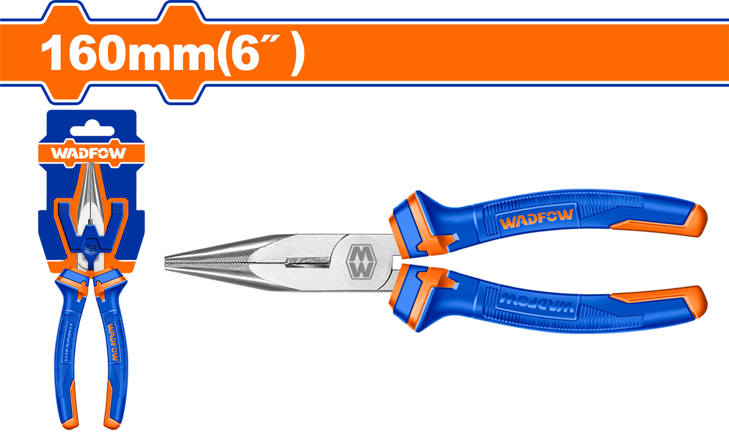 Wadfow Long nose pliers 6" WPL2C06