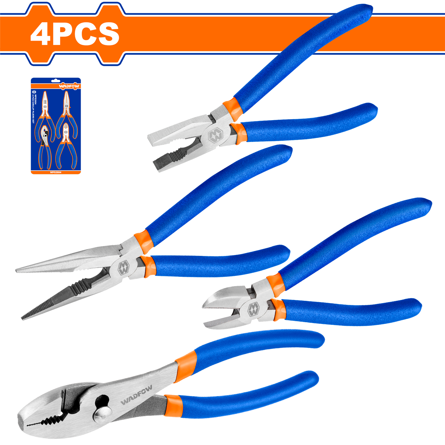 Wadfow Pliers set 4 Piece WPS0604