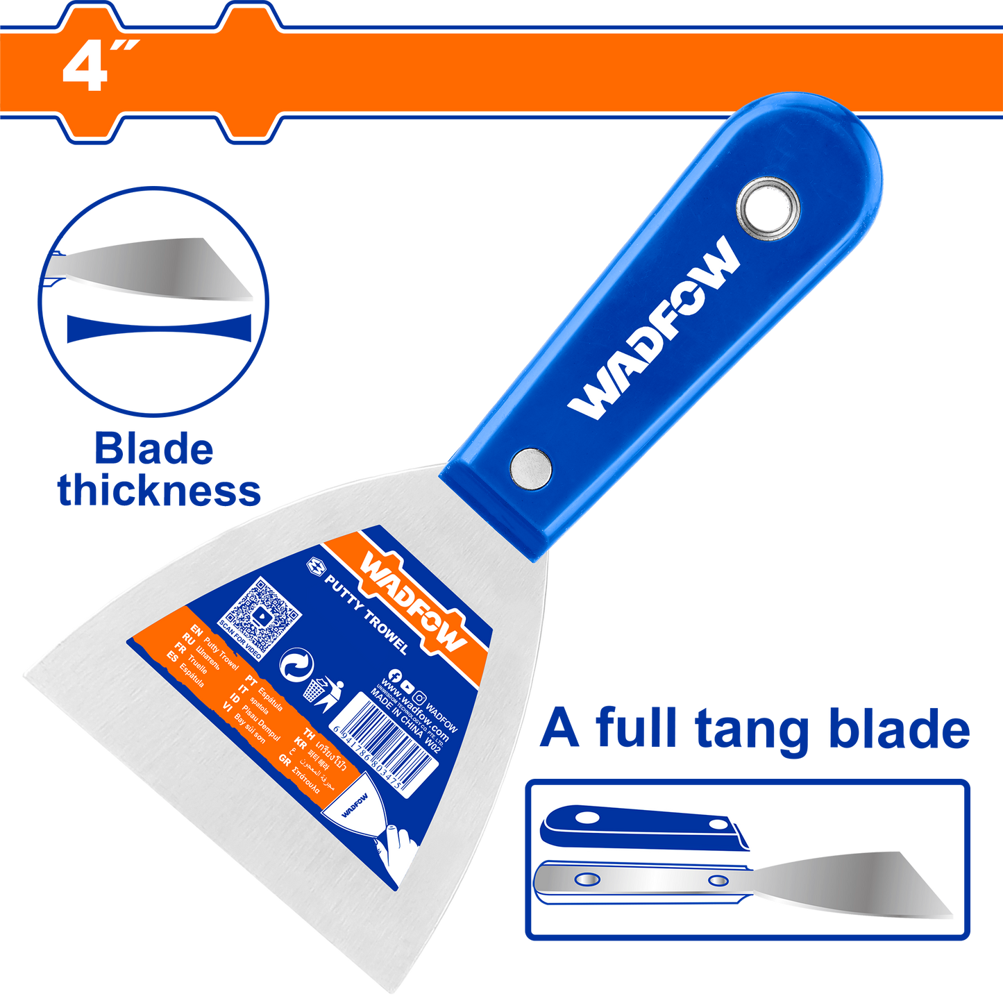 Wadfow Putty trowel 4"