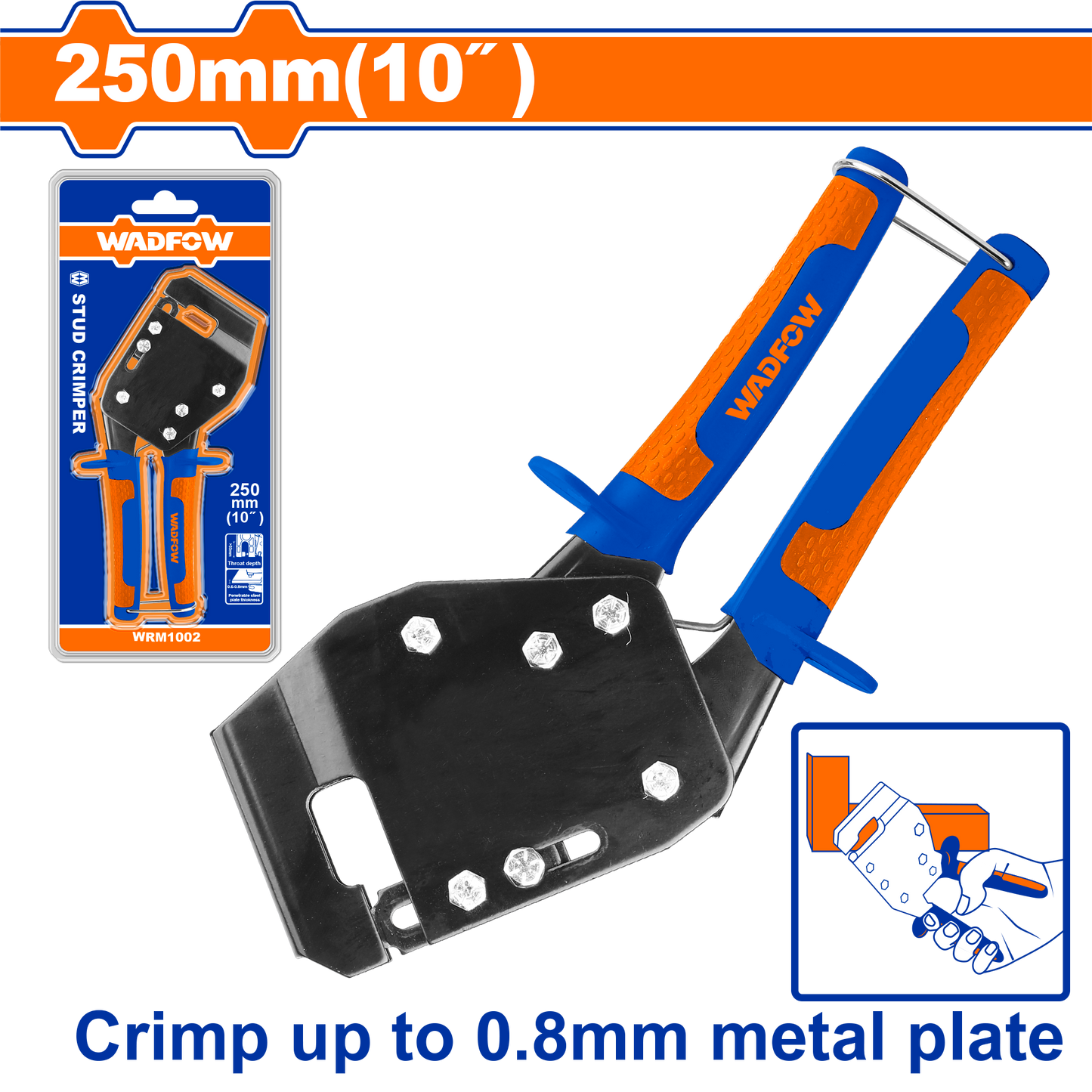 Wadfow Stud crimper 10" WRM1002