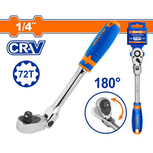 Wadfow 1/4" Dr. Flex head ratchet WRW4214