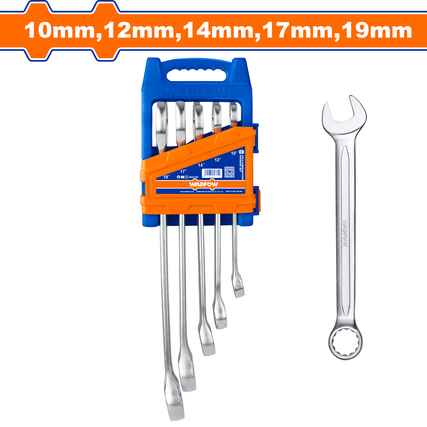 Wadfow Combination spanner set 5 Piece WSP1215