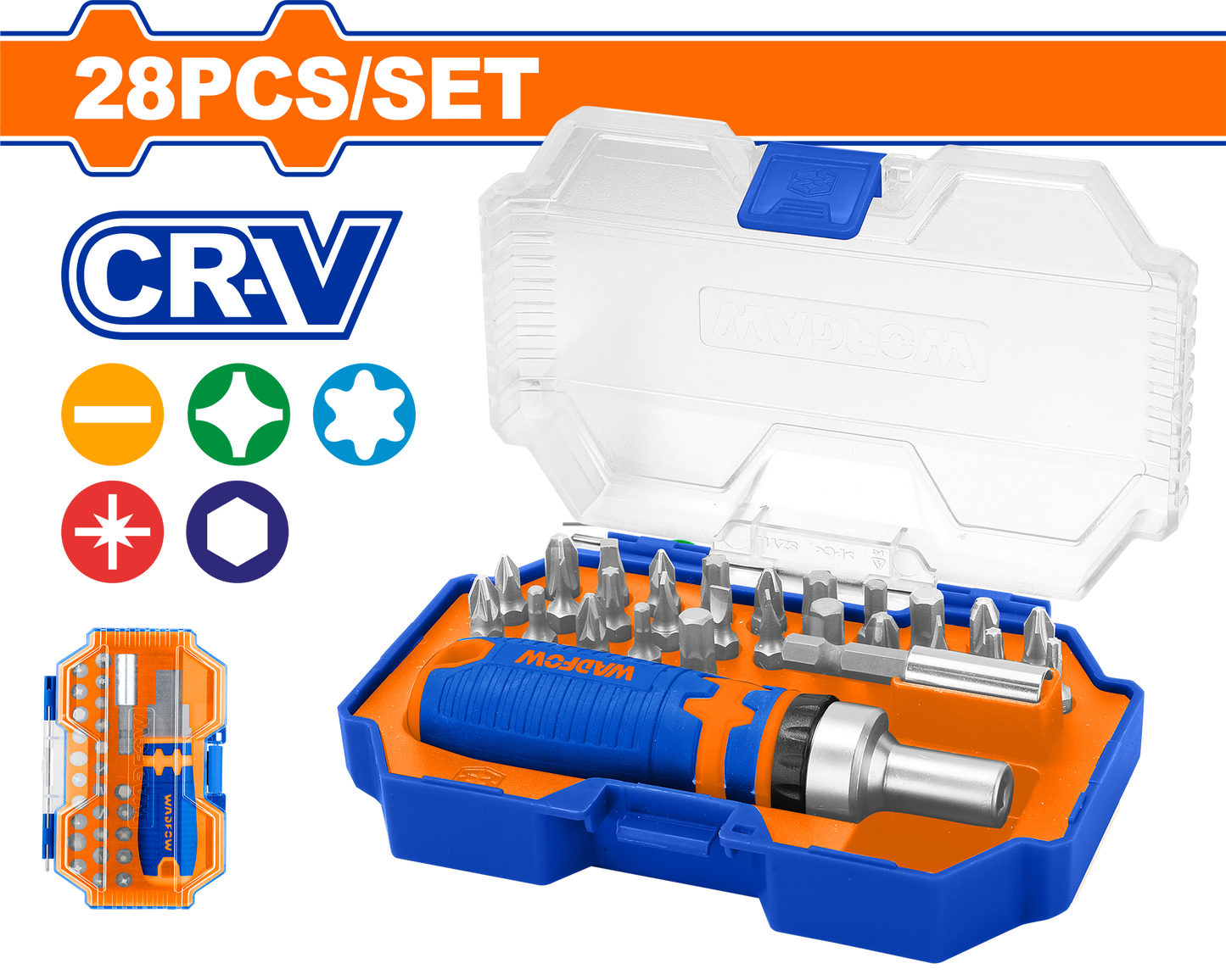 Wadfow Screwdriver bits set 28 Piece