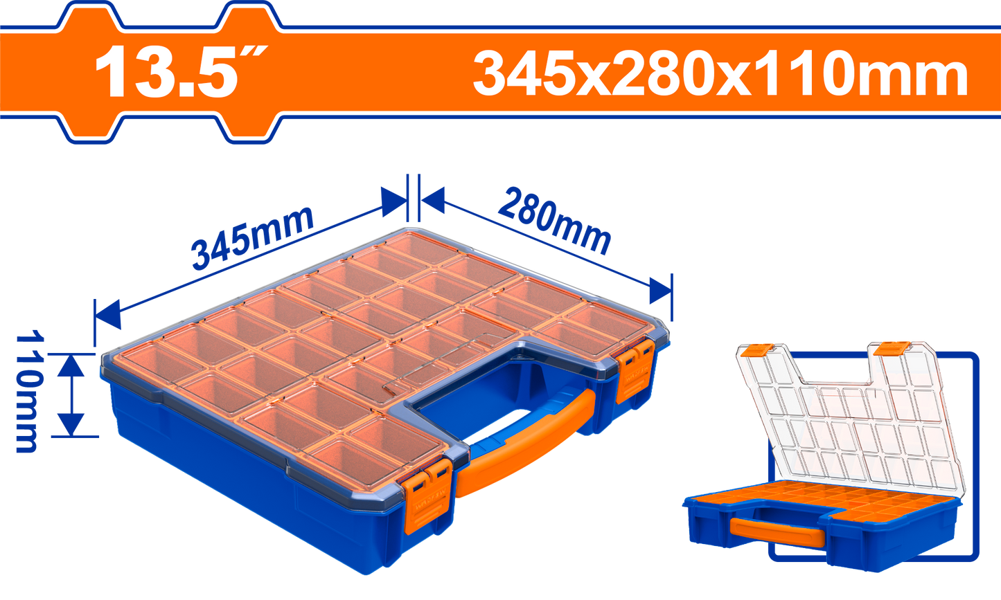 Wadfow Plastic Organizer 13.5" WTB1322