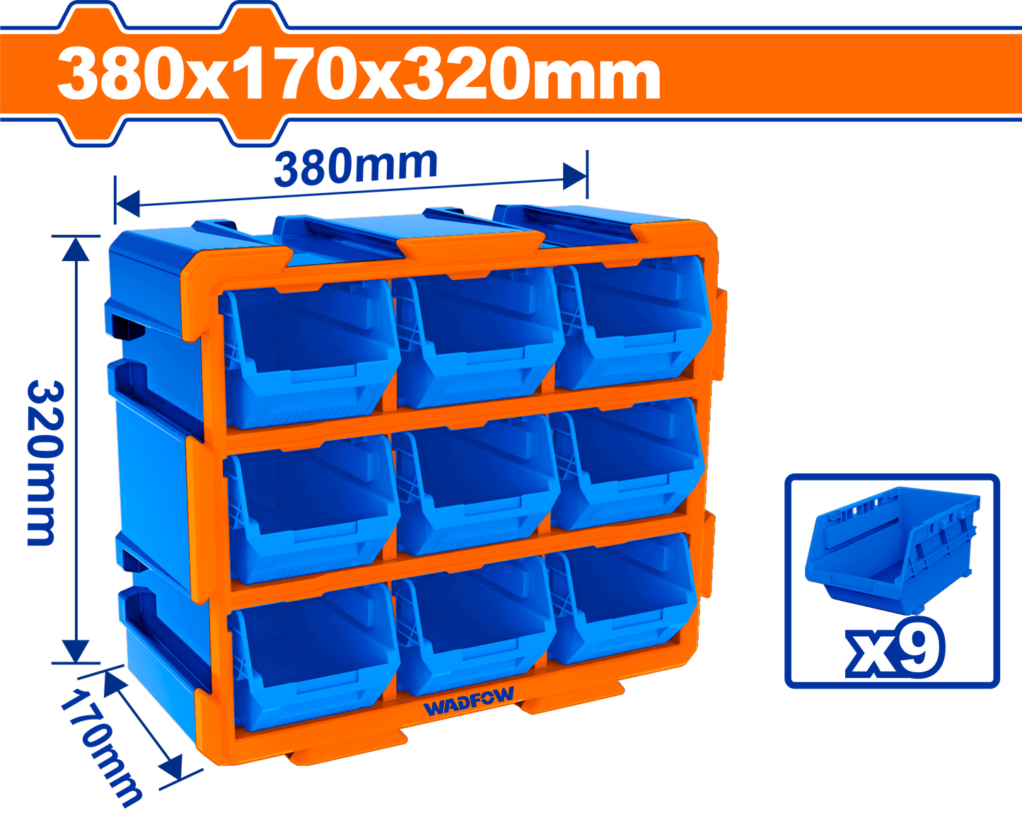 Wadfow Modular storage tower 380x170x320mm WTB8330