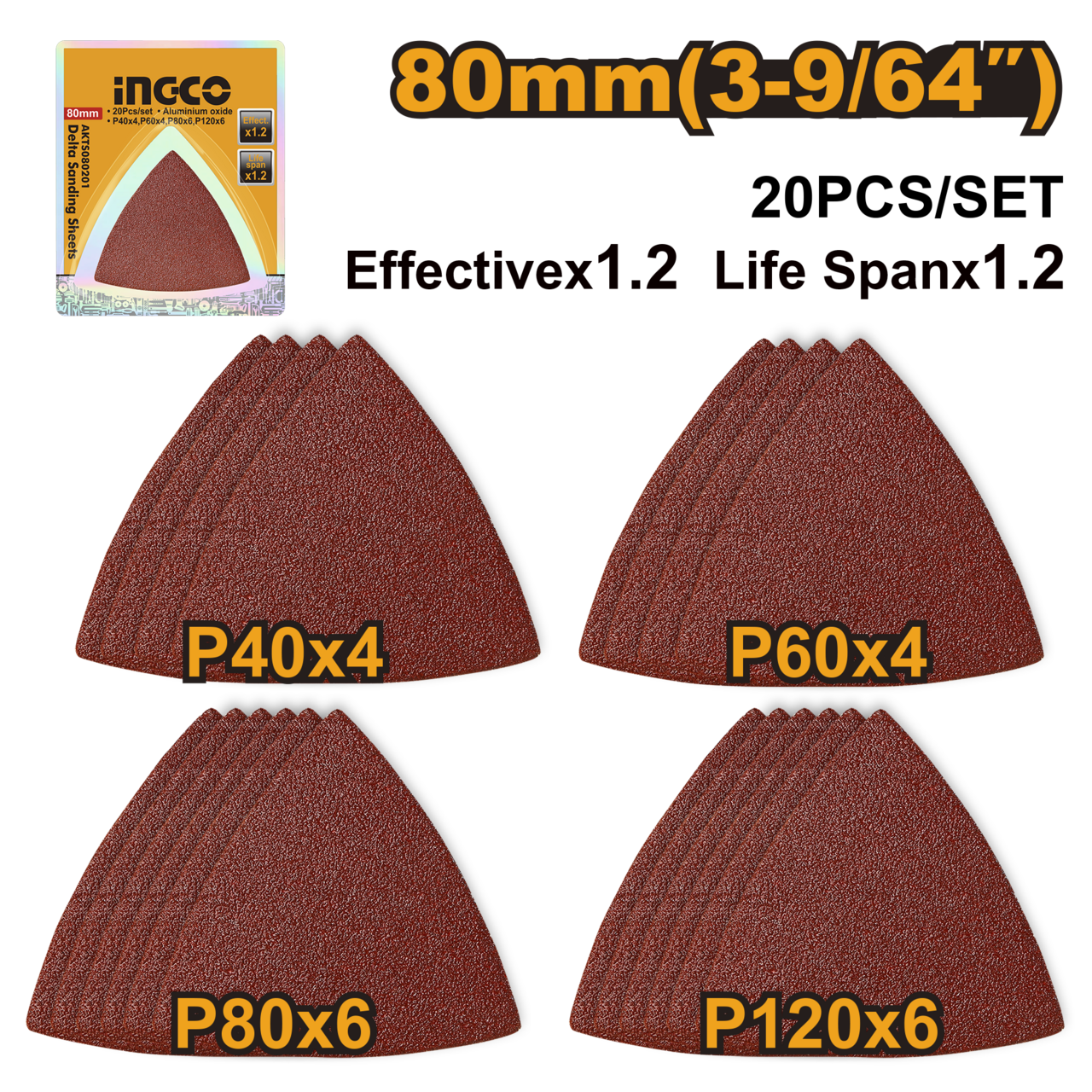 Ingco Delta Sanding Sheet