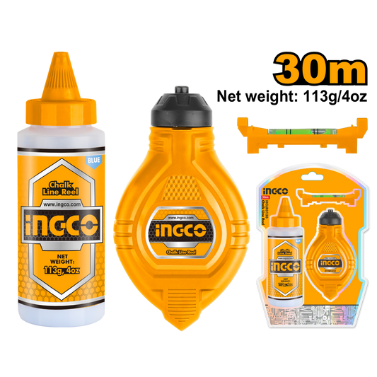 Ingco Chalk Line Reel Set