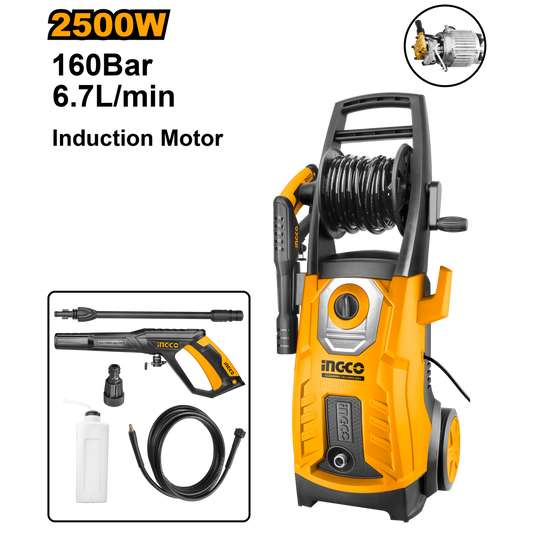 Ingco -High Pressure Washer 2500w 160 Bar
