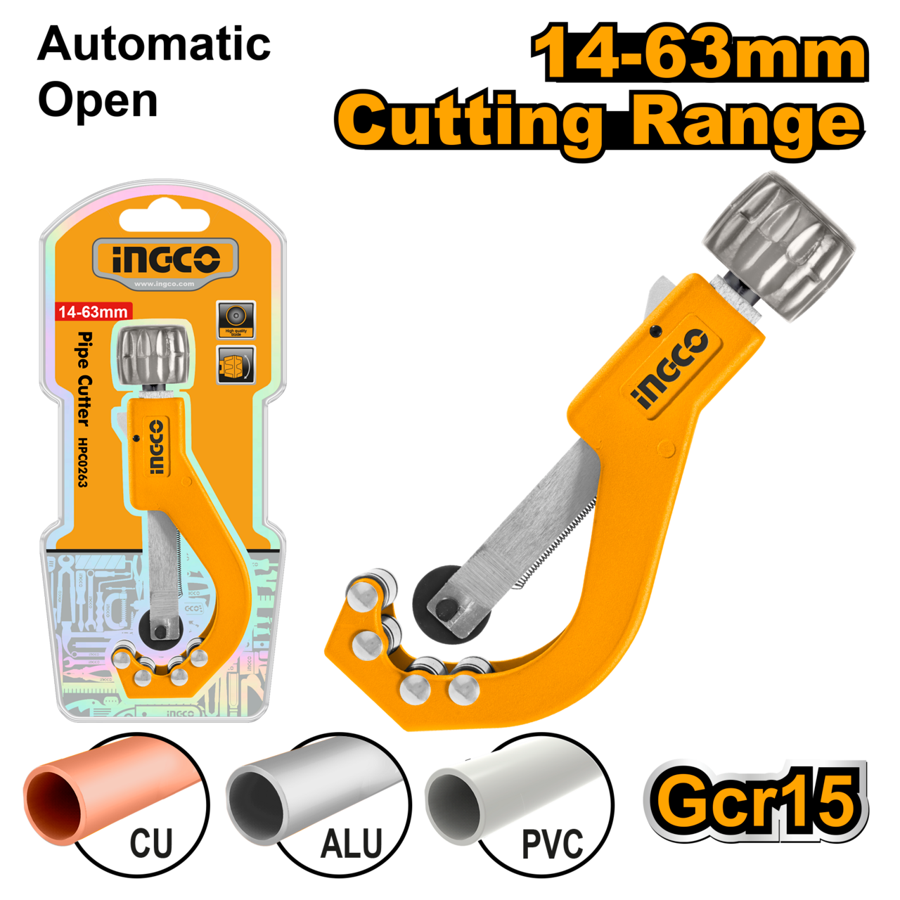 Ingco Pipe Cutter 14mm - 63mm