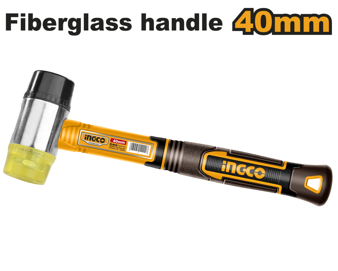 Ingco Rubber and Plastic Face Hammer 40mm