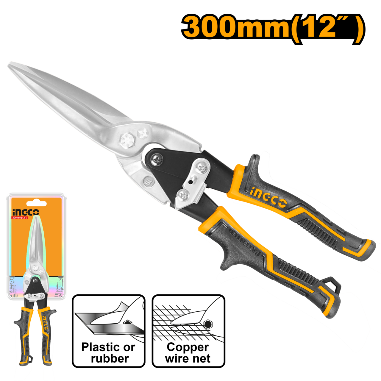 Ingco Aviation Snip Straight 300mm