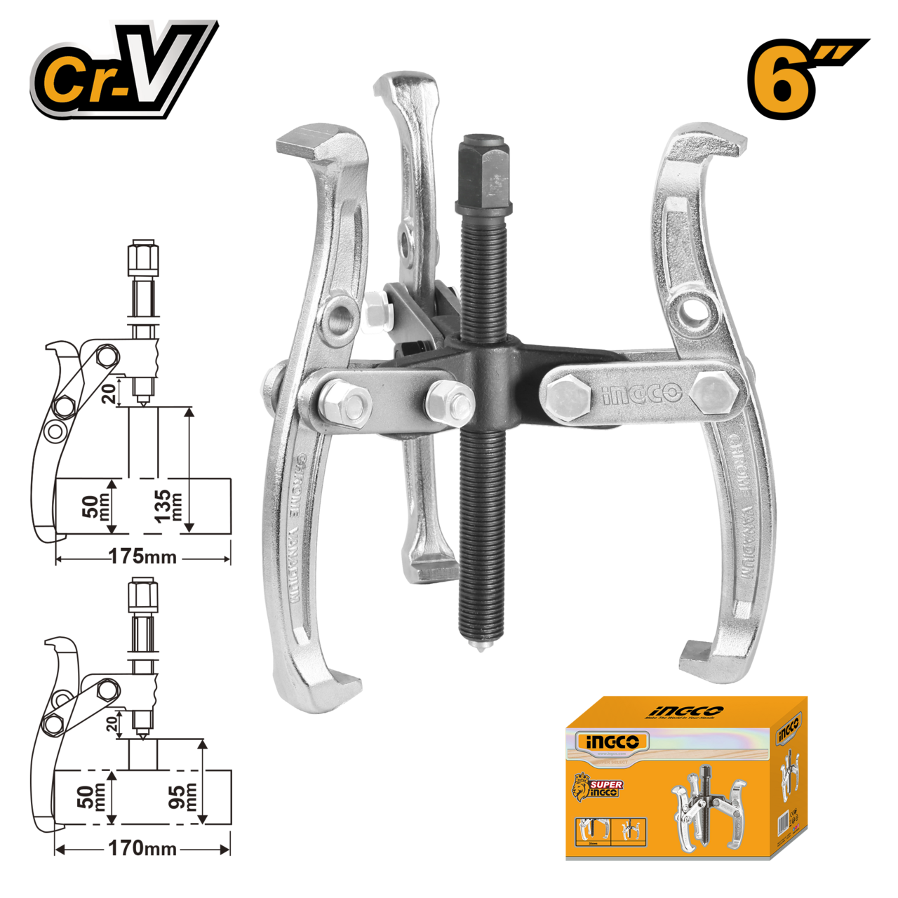Ingco Gear Puller 150mm