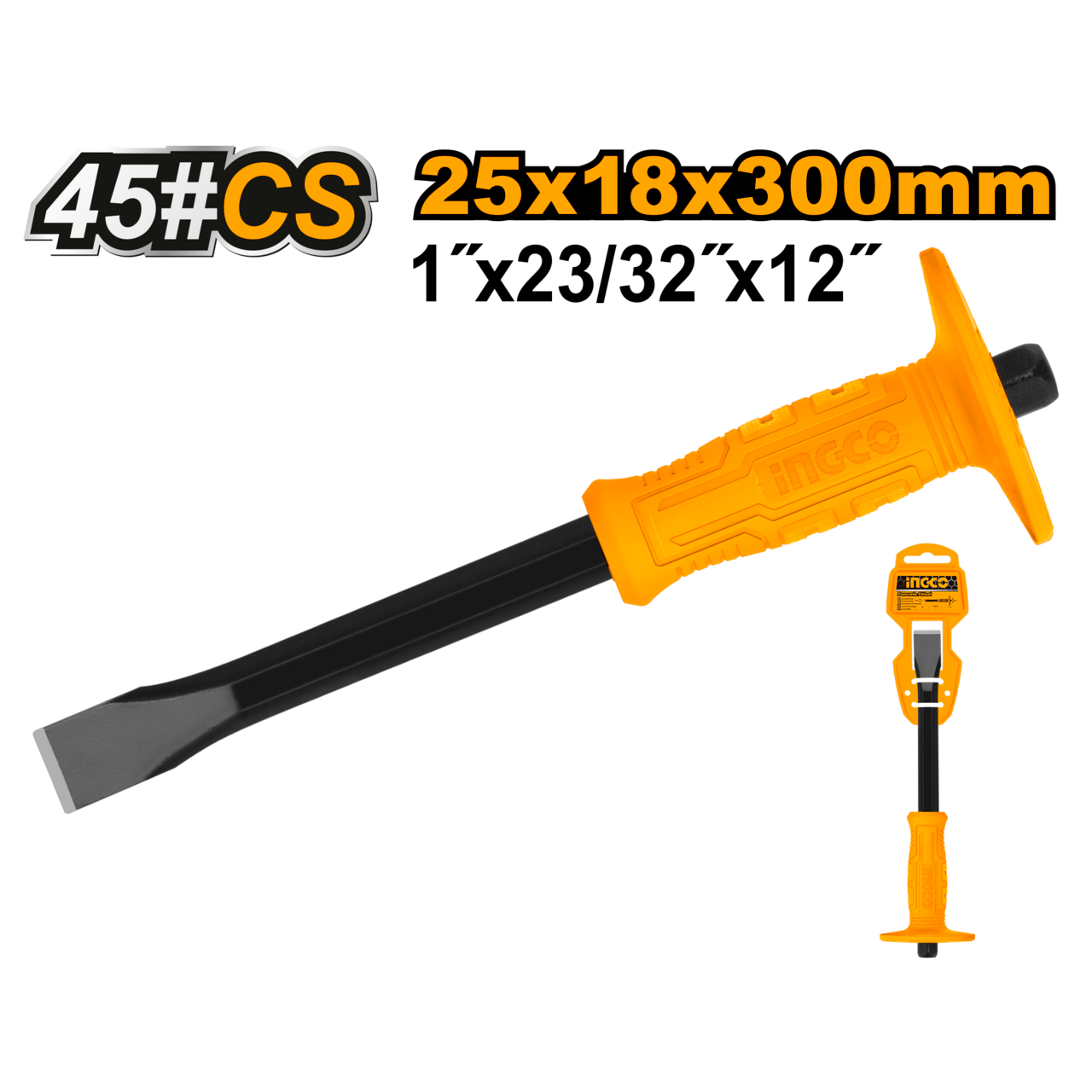 Ingco Cold Chisel 25mm X 18mm X 300mm