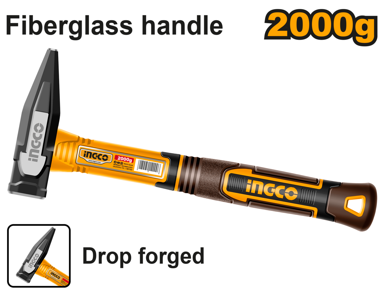 Ingco Machinist Hammer 2KG