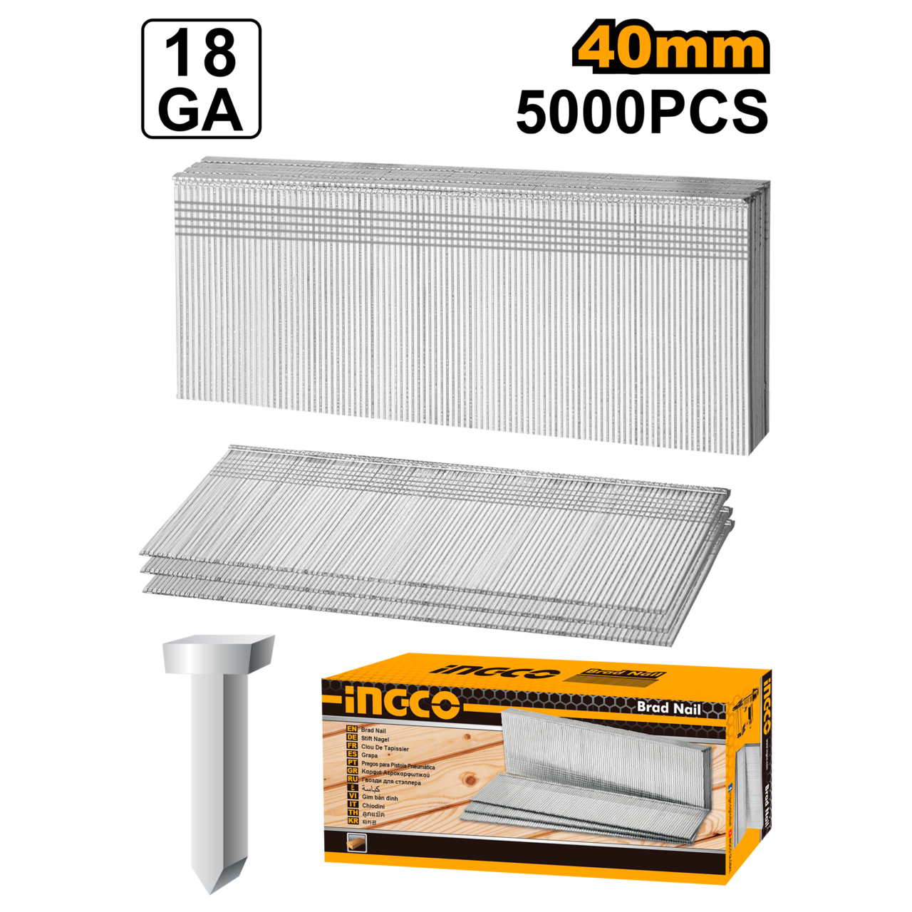 Ingco Brad Nail 40mm 5000pcs