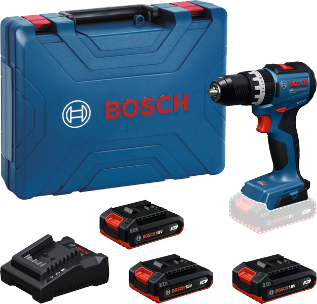 Special - Bosch Cordless Impact Drill 52nm Kit With 3 Batteries & Charger