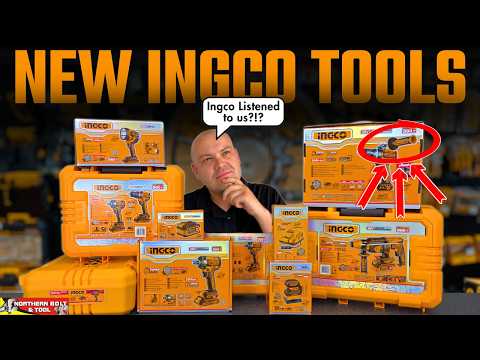 10 New Ingco Cordless Tools for February 2026 - Unboxing video