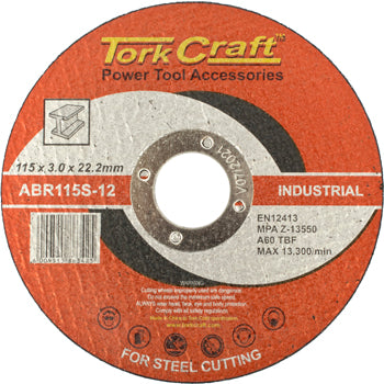 Tork Craft CUTTING DISC INDUSTRIAL METAL 115 x 3.0 x 22.2 MM