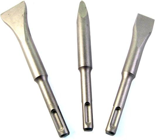 Sds Short Chisel Set Plastic Tube Point X140Mm Flat 20X140 Wide 30X140 freeshipping - Africa Tool Distributors