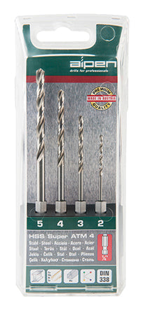 Hex Shank Set Hss For 4 Piece 2.3.4.5Mm freeshipping - Africa Tool Distributors