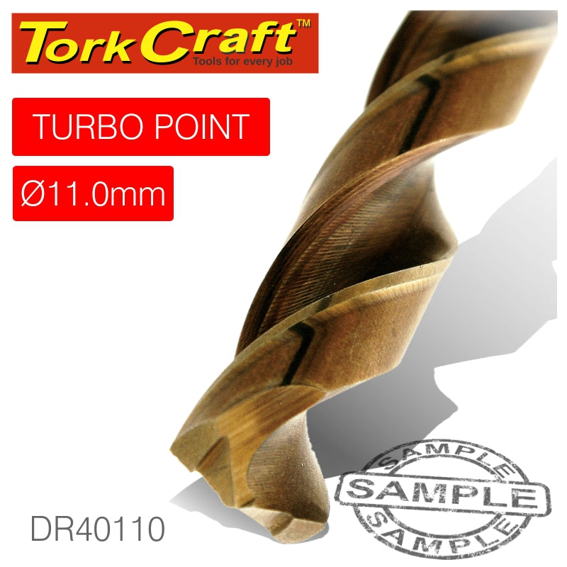 Tork Craft Drill Bit Hss Turbo Point 11.0Mm 1/Card freeshipping - Africa Tool Distributors