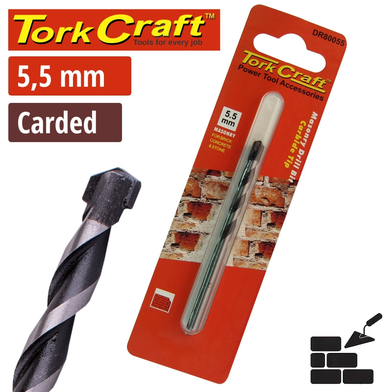 Drill Bit Masonry/Concrete 5.5Mm 1/Card freeshipping - Africa Tool Distributors