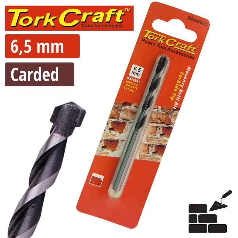 Drill Bit Masonry/Concrete 6.5Mm 1/Card freeshipping - Africa Tool Distributors