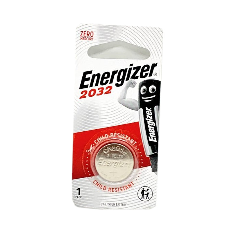 Energizer 2032 3V Lithium Coin Battery 1 Pack (Moq X12)