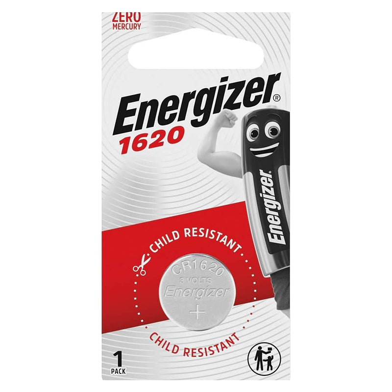 Energizer 1620 3V Lithium Coin Battery 1 Pack (Moq 12)