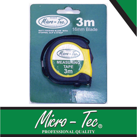 Micro-Tec Tape Measure 3Mt X 16Mm