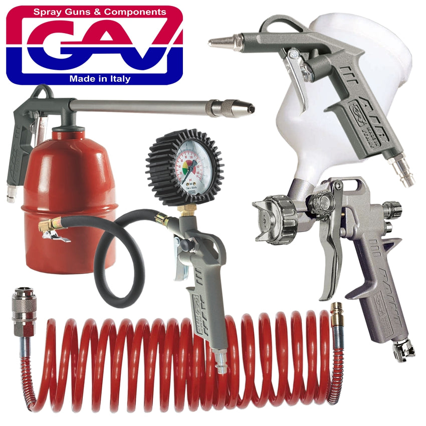 Spray Gun Kit 5Piece W/162A freeshipping - Africa Tool Distributors