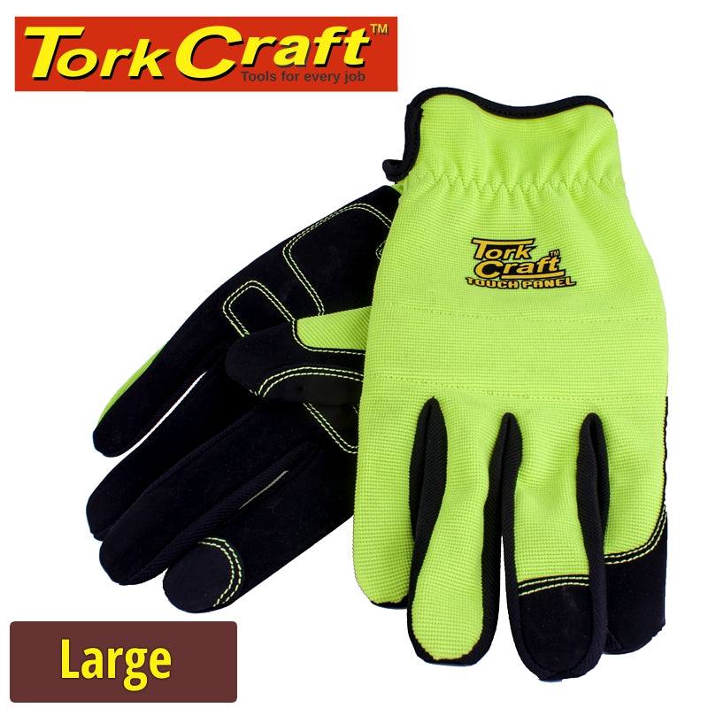 Tork Craft Glove Yellow With Pu Palm Size Large Multi Purpose freeshipping - Africa Tool Distributors