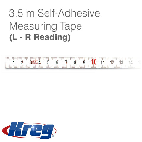 Kreg 3.5 Meter Salf-Adhesive Measuring Tape (L-R Reading) freeshipping - Africa Tool Distributors