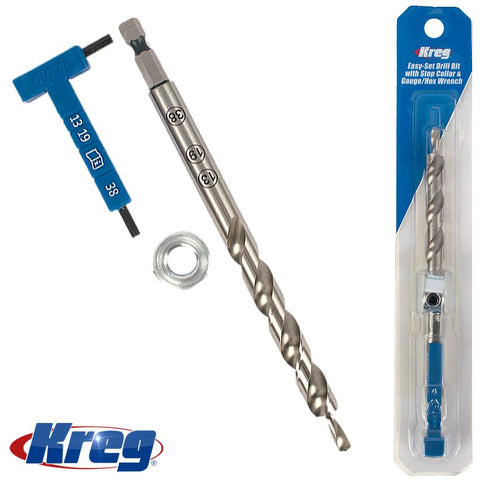 Kreg Easy Set Drill Bit Wiht Stop Collar & Gauge/Hex Wrench freeshipping - Africa Tool Distributors