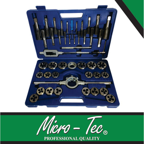 Micro-Tec Tap & Die Set M6 - M24 45 Pcs Hss M2
