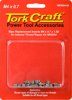 Tork Craft THREAD REPAIR KIT M4 X 0.7 X1.5D REPL. INSERTS FOR NR5004