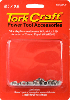 Tork Craft THREAD REPAIR KIT M5 X 0.8 X 1.0D REPL. INSERTS FOR NR5005