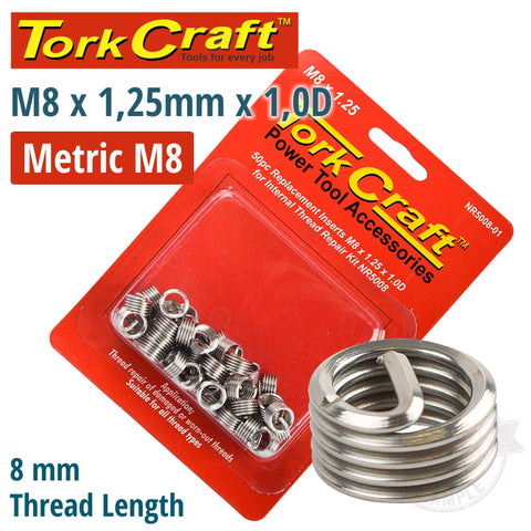 Thread Repair Kit M8 X 1.25 X 1.0D Repl. Inserts For Nr5008 freeshipping - Africa Tool Distributors