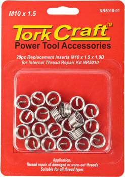 Tork Craft THREAD REPAIR KIT M10 X 1.5 X 1.0D REPL. INSERTS FOR NR5010