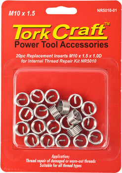  Tork Craft THREAD REPAIR KIT M10 X 1.5 X 1.0D REPL. INSERTS FOR NR5010