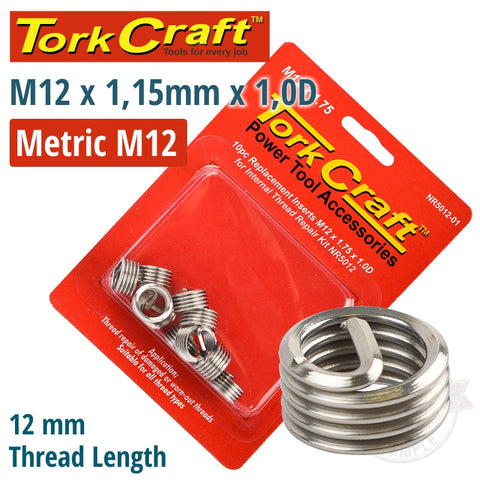 Thread Repair Kit M12 X 1.75 X 1.0D Repl. Inserts For Nr5012 freeshipping - Africa Tool Distributors