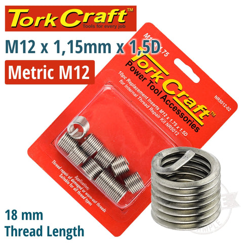 Thread Repair Kit M12 X 1.75 X 1.5D Repl. Inserts For Nr5012 freeshipping - Africa Tool Distributors