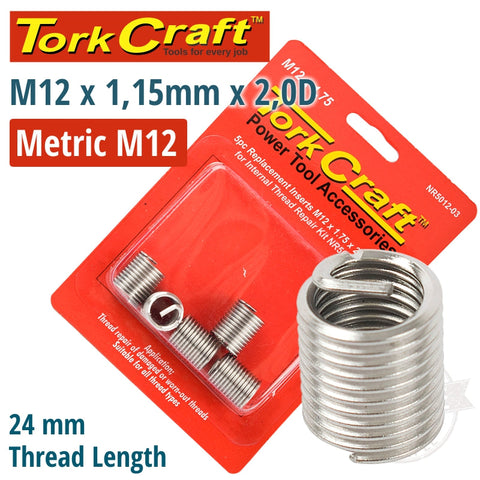 Thread Repair Kit M12 X 1.75 X 2.0D Repl. Inserts For Nr5012 freeshipping - Africa Tool Distributors